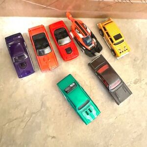 Hot Wheels Diecast Car Lot Vintage Toy Cars Bundle 7 Pieces